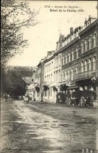 CPA Spa Wallonie Liège, Avenue du Marteau, Hotel de la Chaine d'Or