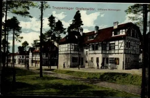 Ak Grafenwöhr, Truppenlager, Offiziers Wohnungen