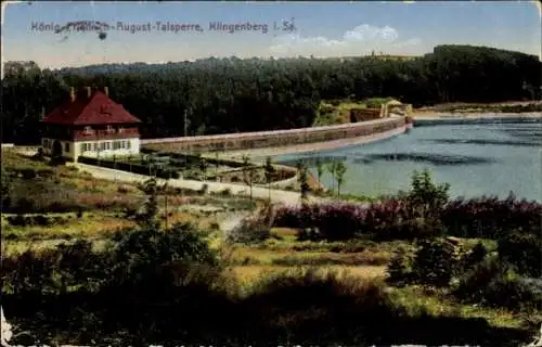 Ak Klingenberg im Erzgebirge Sachsen, König Friedrich August Talsperre