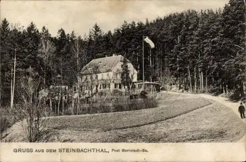 Ak Bernstadt auf dem Eigen Sachsen, Steinbachthal, Gasthof