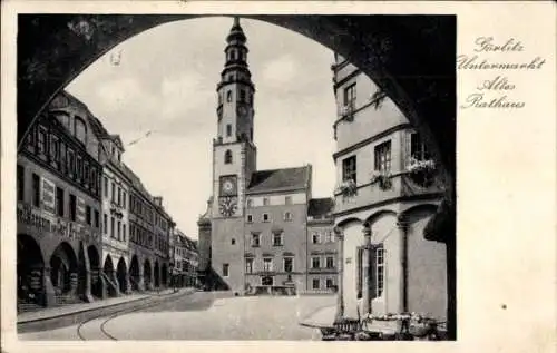 Ak Görlitz in der Lausitz, Untermarkt, Altes Rathaus