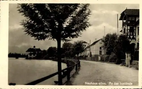 Ak Neuhaus am Inn in Niederbayern, Partie an der Innlände