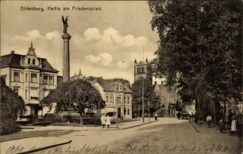 Ak Oldenburg im Großherzogtum Oldenburg, Friedensplatz