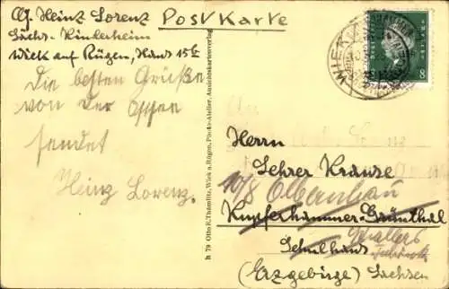 Ak Wiek auf Rügen, Sächsisches Kinderheim