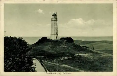 Ak Insel Hiddensee in der Ostsee, Leuchtturm