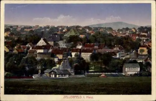 Ak Clausthal Zellerfeld im Oberharz, Gesamtansicht