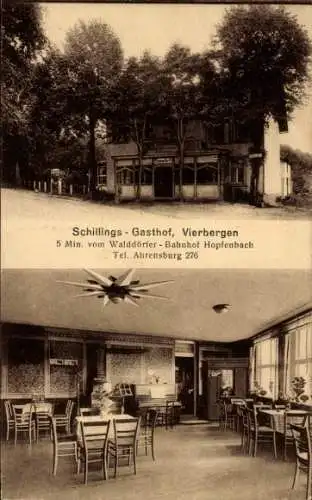 Ak Vierbergen Ahrensburg in Holstein, Schillings Gasthof