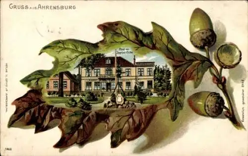 Eichenblatt Litho Ahrensburg in Holstein, Post