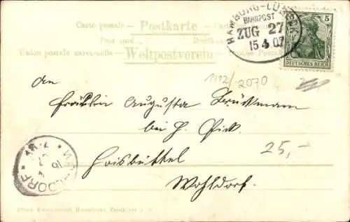 Eichenblatt Litho Ahrensburg in Holstein, Post