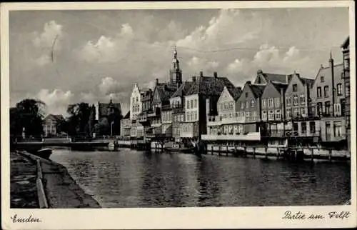 Ak Emden in Ostfriesland, Partie am Delft