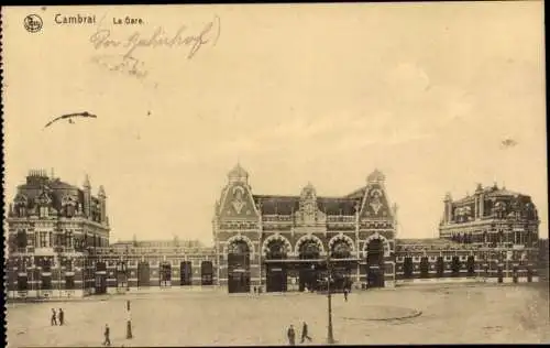Ak Cambrai Nord, Bahnhof