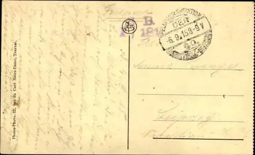 Ak Armentières Nord Frankreich, la gare, enfants