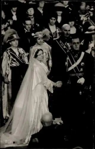 Foto Ak Juliana der Niederlande, Prinz Bernhard, Heirat