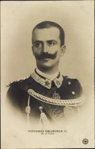 Ak Viktor Emmanuel III., König von Italien