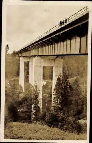 Ak Weyarn Oberbayern, Mangfallbrücke, Reichsautobahn München-Landesgrenze