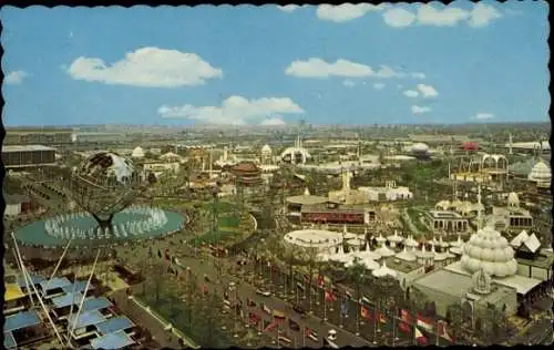 Ak New York World's Fair 1964-1965, Unisphere, Court of Nations