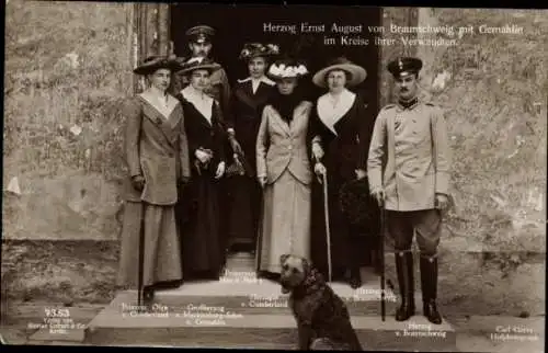 Ak Ernst August von Braunschweig, Victoria Luise, Großherzog v. Meckl. Schwerin, Prinzessin Olga