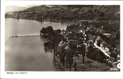 Ak Wangen am Untersee Öhningen in Baden, Fliegeraufnahme