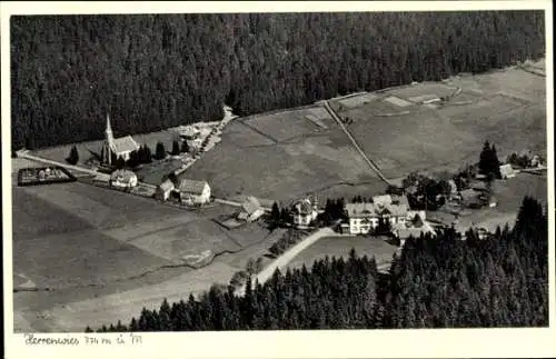 Ak Herrenwies Forbach im Schwarzwald Baden, Fliegeraufnahme