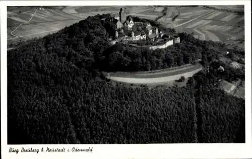 Ak Neustadt Breuberg im Odenwald, Burg Breuberg, Fliegeraufnahme