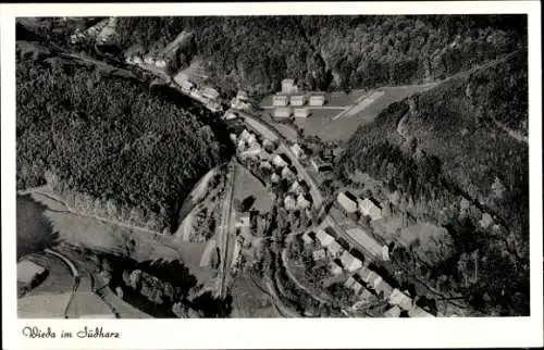 Ak Wieda Walkenried Harz, Fliegeraufnahme