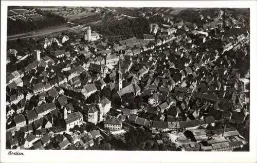 Ak Bretten in Baden, Fliegeraufnahme