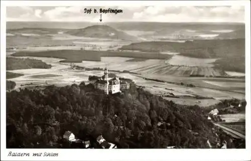 Ak Baldern Bopfingen im Ostalbkreis, Fliegeraufnahme, Schloss