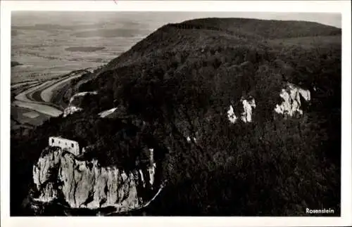 Ak Heubach in Württemberg, Rosenstein, Fliegeraufnahme