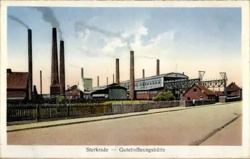 Ak Sterkrade Oberhausen Nordrhein Westfalen, Gutehoffnungshütte, Straßenansicht