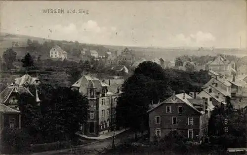 Ak Wissen an der Sieg Westerwald, Gesamtansicht