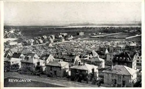 Ak Reykjavík Island, Gesamtansicht
