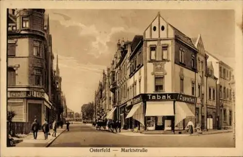 Ak Osterfeld Oberhausen im Ruhrgebiet Westfalen, Marktstraße, Tabak Geschäft
