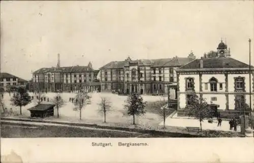 Ak Stuttgart in Württemberg, Bergkaserne