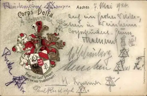Studentika Ak Aachen, Corps Delta, Wappen