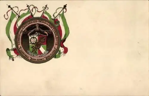 Studentika Ak Aachen, Verein der Chemiker, Berg- und Hüttenleute, Wappen