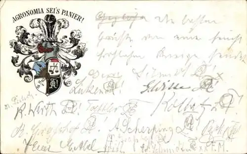 Studentika Ak Halle an der Saale, Corps Agronomia, Wappen