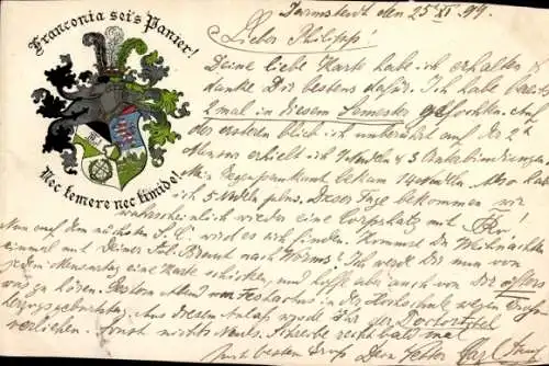 Studentika Ak Darmstadt, Corps Franconia, Wappen, WSC