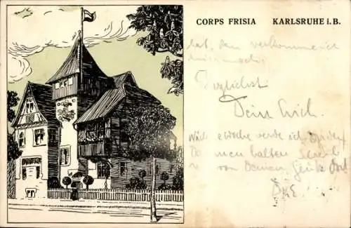 Studentika Ak Karlsruhe, Corps Frisia, Korpshaus, WSC