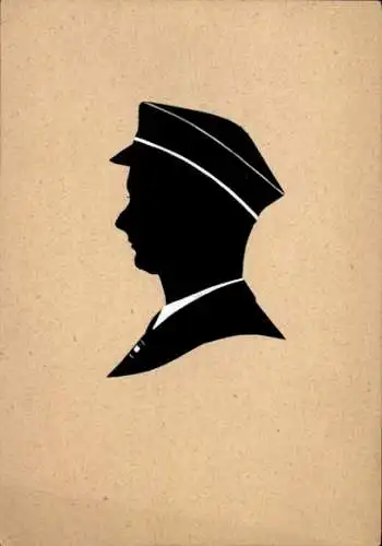 Studentika Ak Corps Guestphalia, Scherenschnitt eines Studenten, WSC