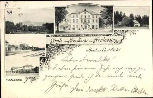 Ak Freilassing in Oberbayern, Foecherer, Gesamtansicht