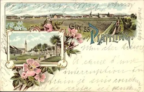 Litho Plattling in Niederbayern, Gesamtansicht