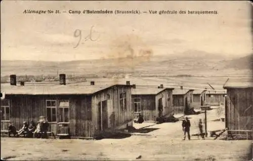 Ak Holzminden in Niedersachsen, Vue générale des baraquements, Kriegsgefangenenlager, I. WK