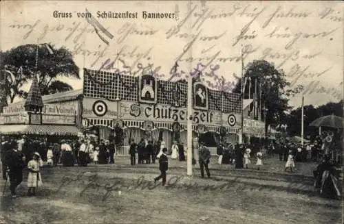 Ak Hannover, Schützenfest, Schützenzelt