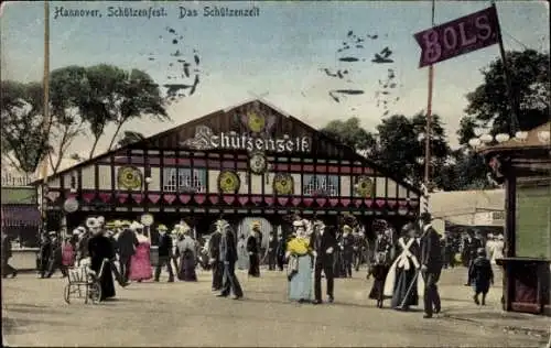 Ak Hannover, Schützenfest, Schützenzelt