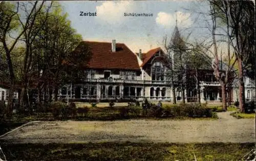 Ak Zerbst in Anhalt, Schützenhaus