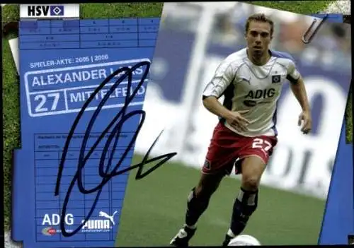 Autogrammkarte Fußballer Alexander Laas, Hamburger SV / HSV, Autogramm