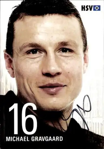 Autogrammkarte Fußballer Michael Gravgaard, Hamburger SV / HSV, Autogramm