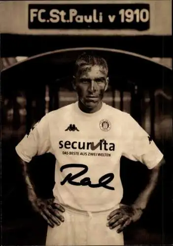 Autogrammkarte Fußballer Christian Rahn, FC St. Pauli, Autogramm