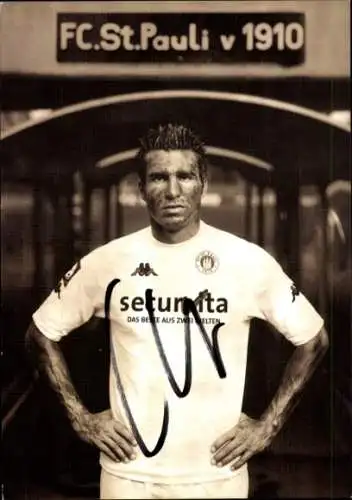Autogrammkarte Fußballer Jochen Kientz, FC St. Pauli, Autogramm