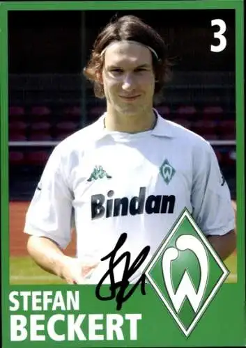 Autogrammkarte Fußballer Stefan Beckert, Werder Bremen, Autogramm